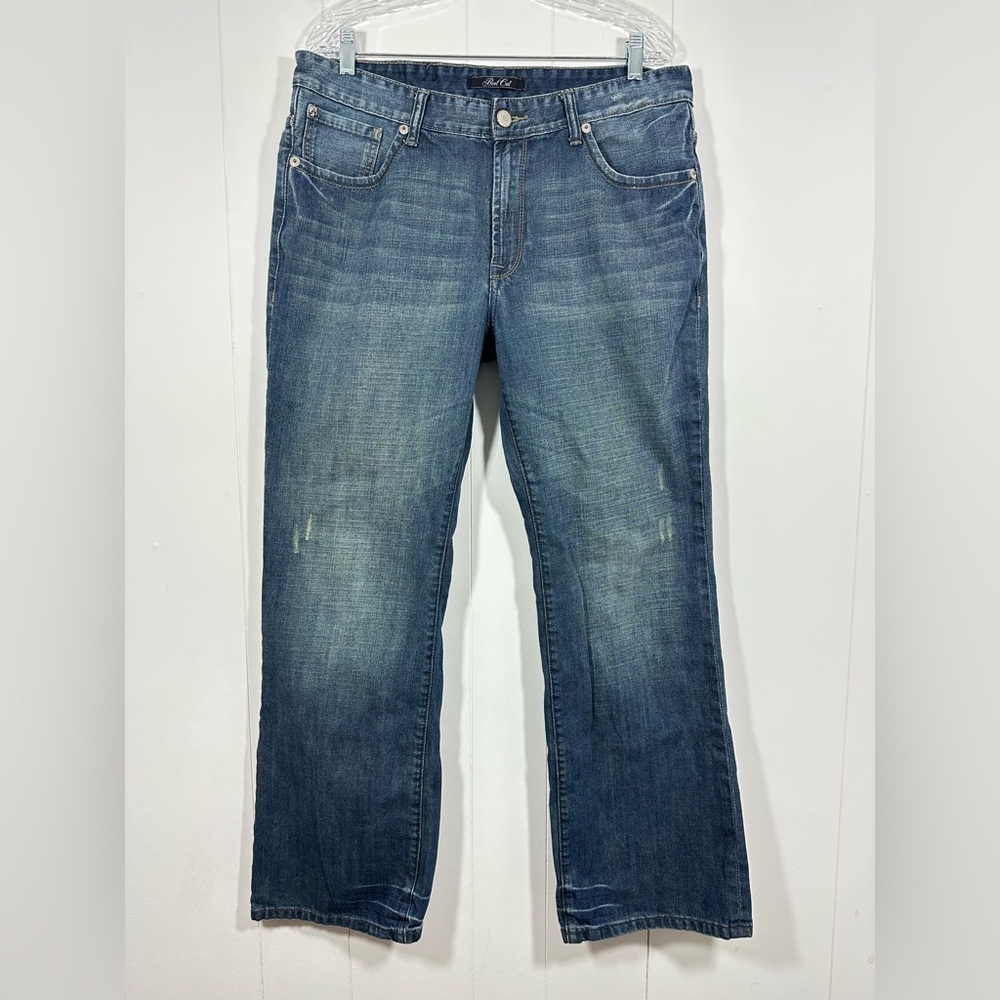 Marc Ecko Jeans Men's Size 36x32 Cut & Sew Boot Cut Distressed Denim Y2K